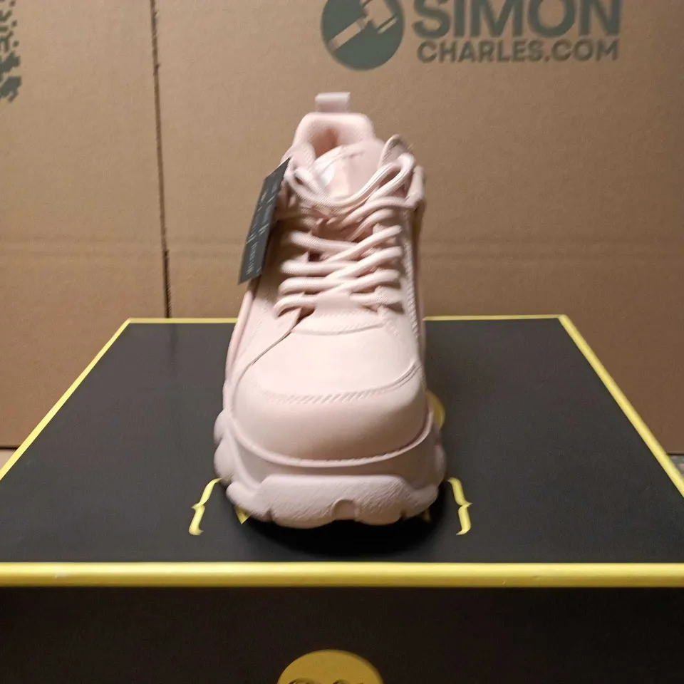 BUFFALO VEGAN WOMEN’S CHUNKY SNEAKER – PALE PINK SIZE EU 39