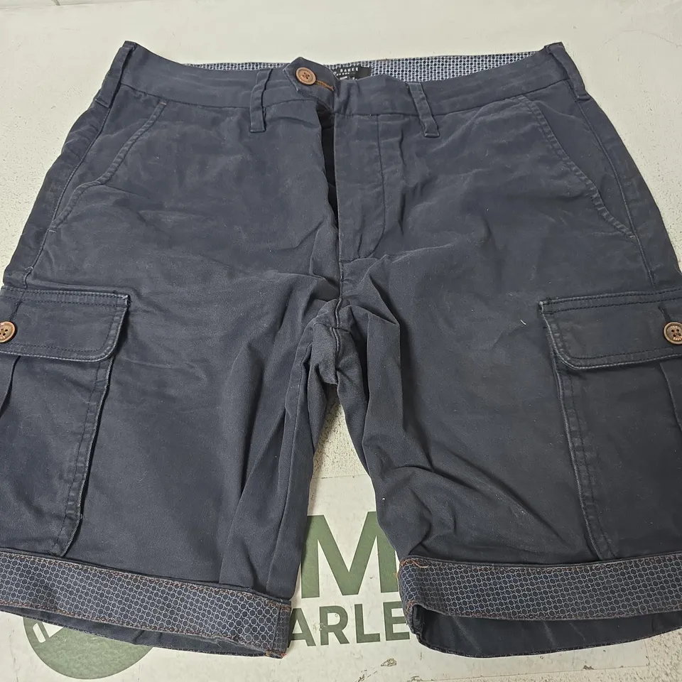 TED BAKER LONDON MEN'S SHORTS, NAVY - SIZE 30R