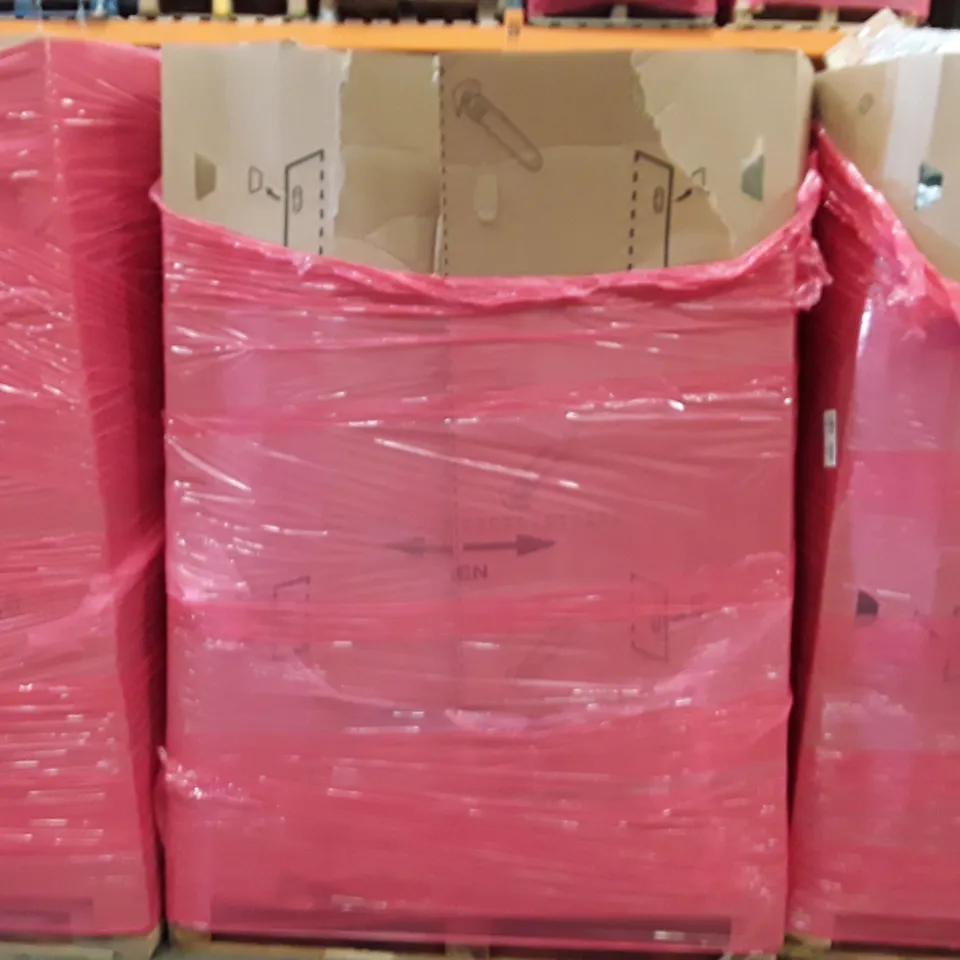PALLET TO CONTAIN AN ASSORTMENT OF HOUSEHOLD ITEMS TO INCLUDE SPIN EASY MOP, TENT, KIDS GUITAR AND KID SLIDE ECT