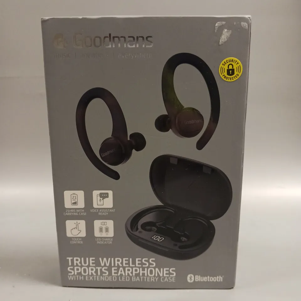 BOXED GOODMANS TRUE WIRELESS SPORTS EARPHONES 