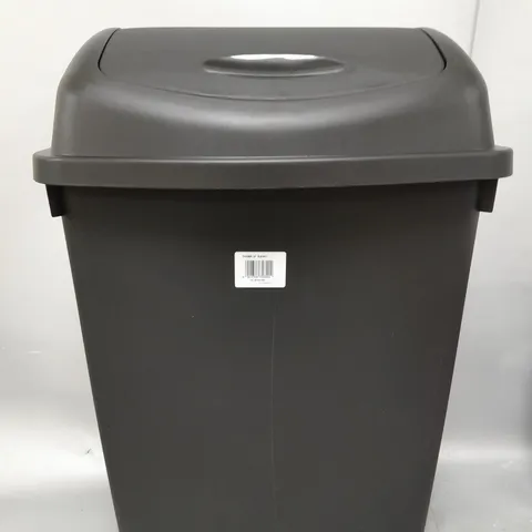 BLACK PLASTIC DISPOSABLE BIN
