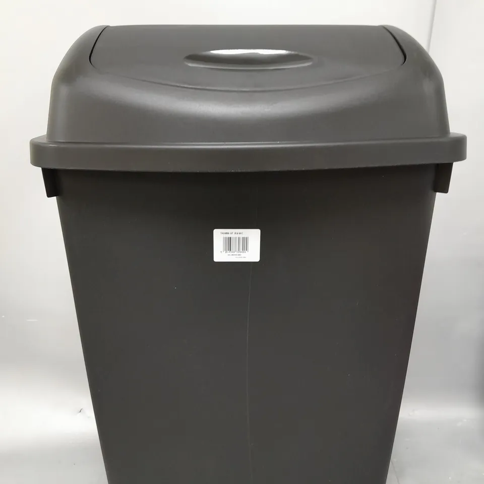 BLACK PLASTIC DISPOSABLE BIN