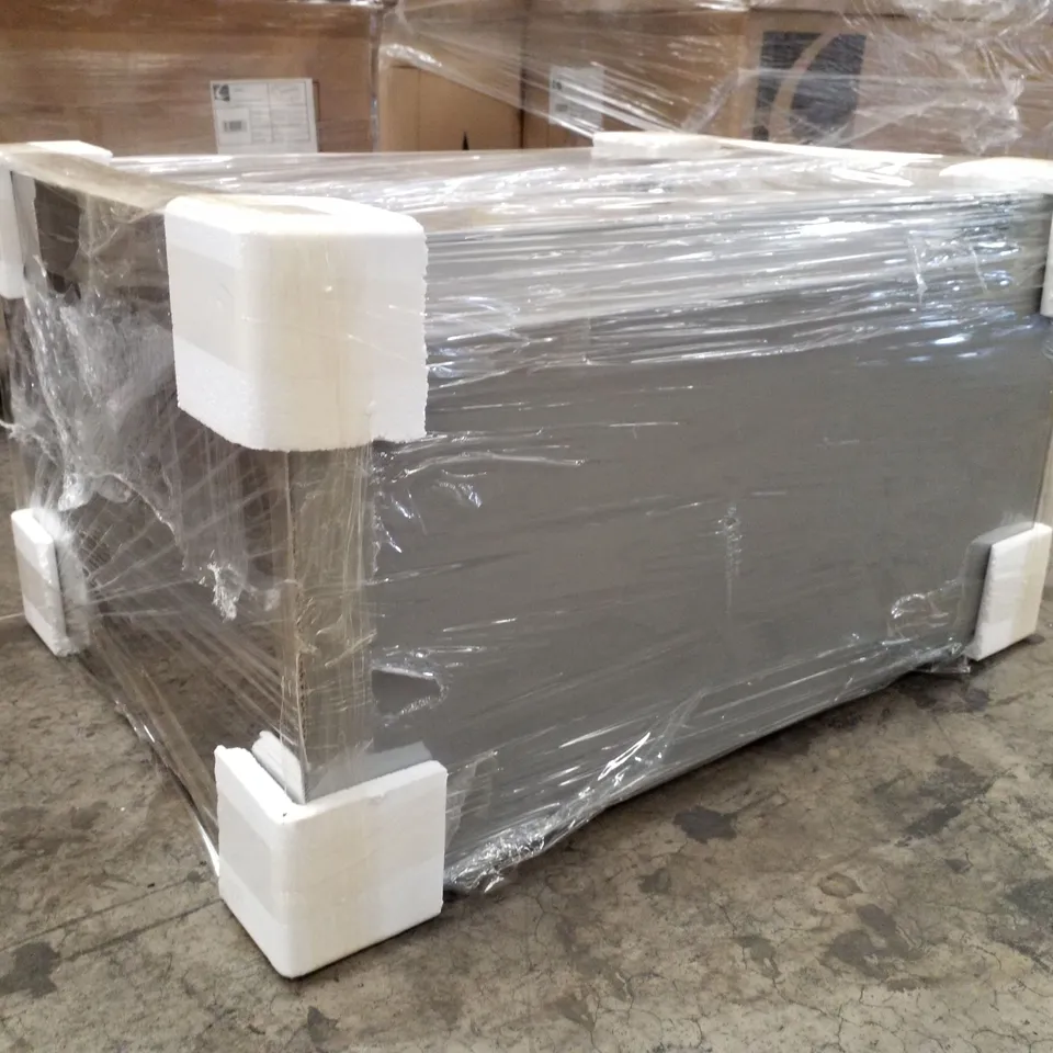 BOXED AS NEW CALYPSO ONETA SINGLE DRAWER WH VANITY UNIT IN DOVE GREY - 780X380X600MM