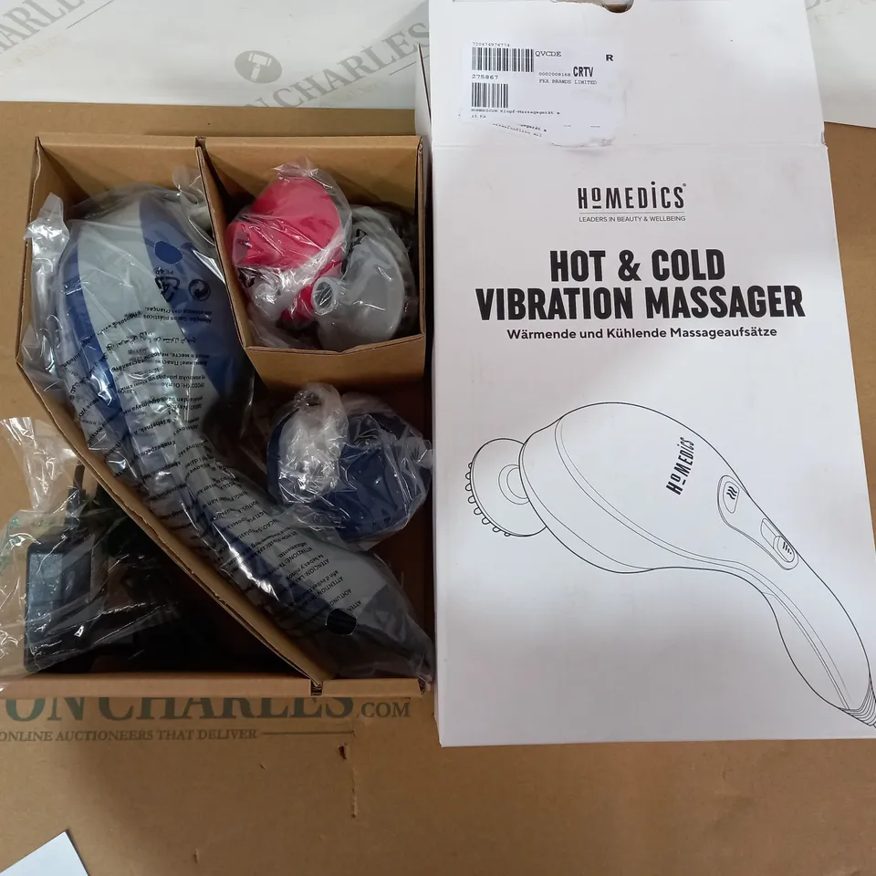 BOXED HOMEDICS HOT & COLD VIBRATION MASSAGER