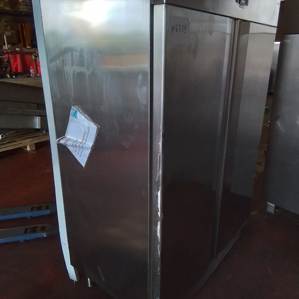 POLARIS COMMERCIAL SPA-TN-140 STAINLESS DOUBLE DOOR REFRIGERATED FOOD STORAGE UNIT