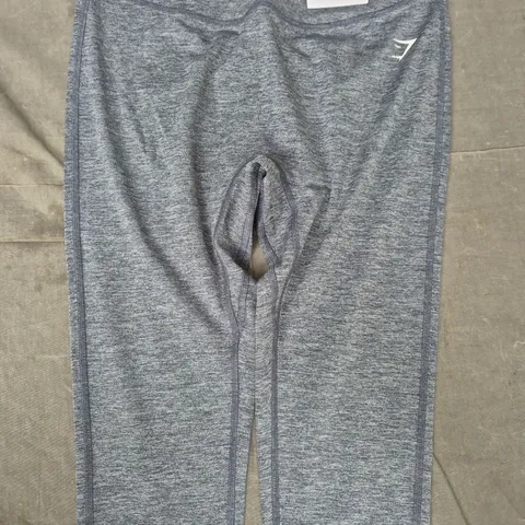 GYM SHARK HEART MARL LEGGINGS IN BLUE SIZE SMALL