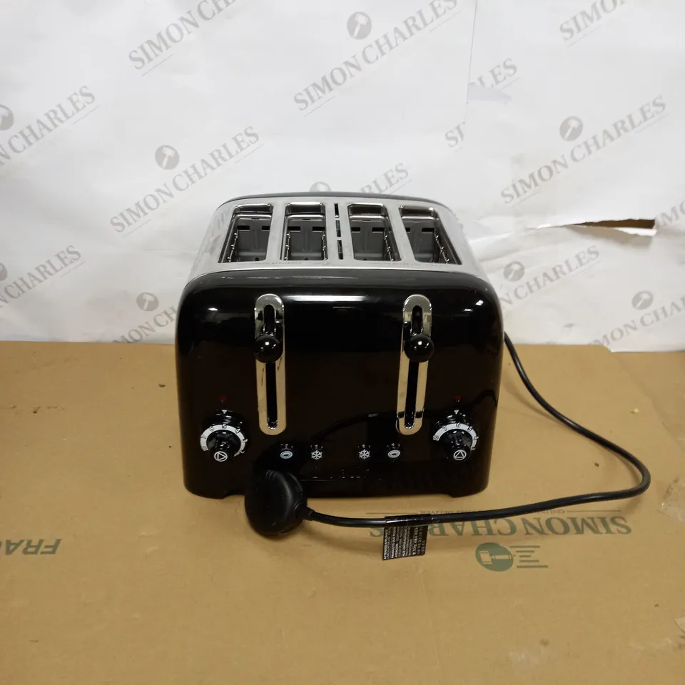 DUALIT 46205 4 SLOT LITE TOASTER IN BLACK FINISH