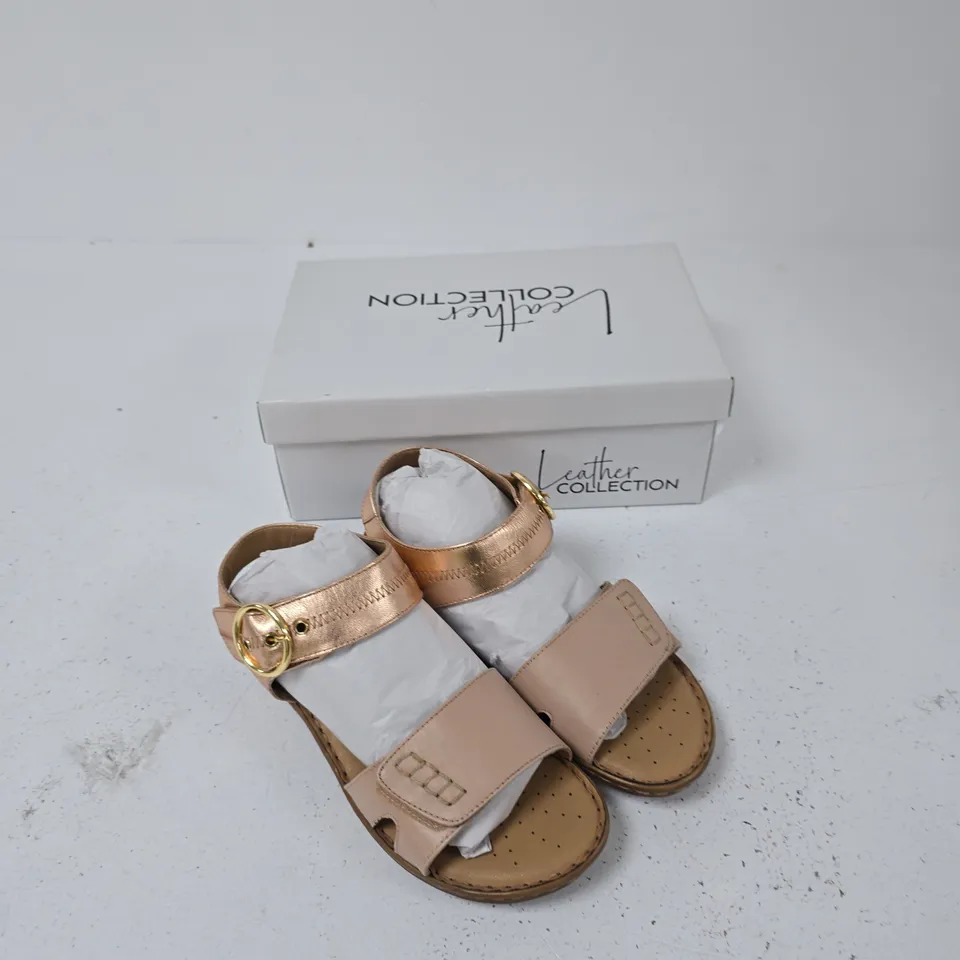 NATASHA LEATHER COLLECTION PINK SANDALS – UK 7