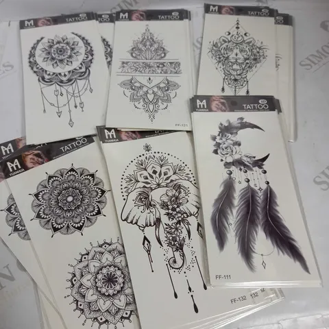YUANHUA TEMPORARY TATTOO DESIGNS 60 ITEMS
