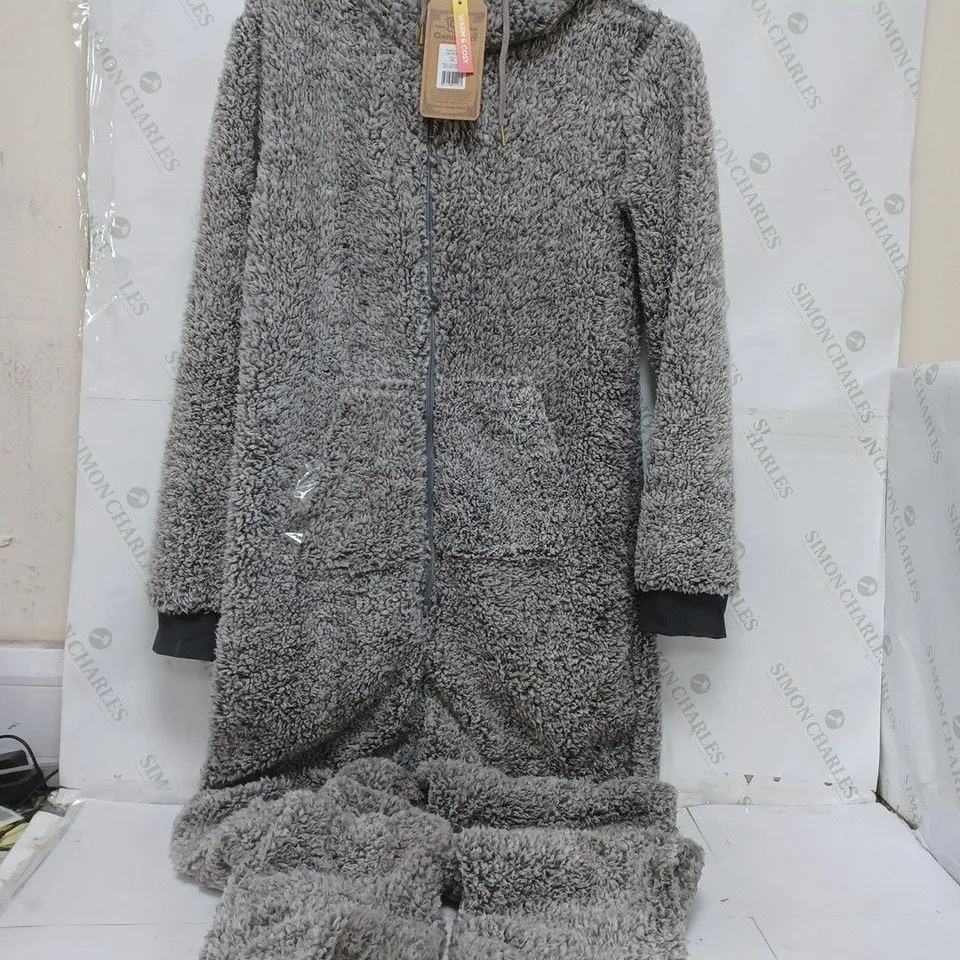 CARGOBAY MENS SOFT FLEECE ONESIE IN GREY - M/L