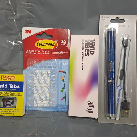 APPROXIMATELY 20 ASSORTED HOUSEHOLD ITEMS TO INCLUDE USB BBQ LIGHTER, AIR UP POD, ETC