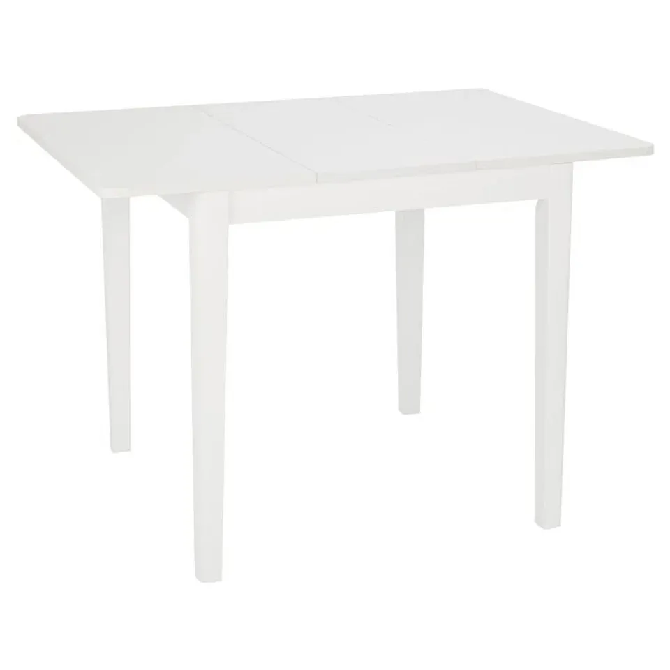 BOXED OKE EXTENDABLE DINING TABLE - WHITE (1 BOX)