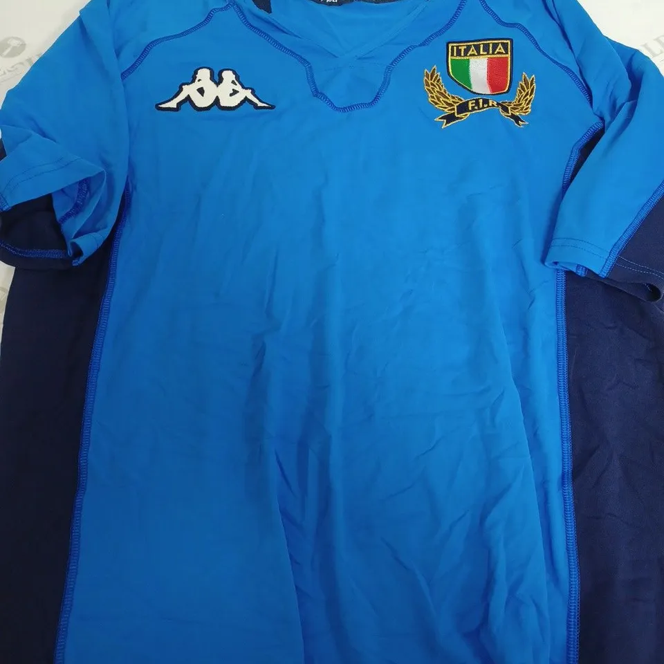 KAPPA ITALIA FOOTBALL SHIRT IN BLUE - SIZE UNSPECIFIED