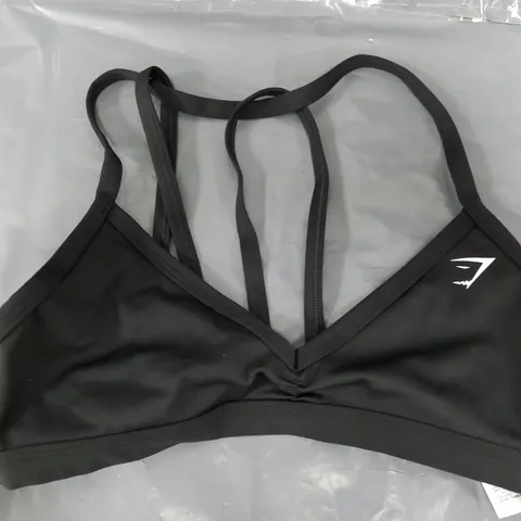 GYMSHARK MINIMAL SPORTS BRA IN BLACK - SMALL