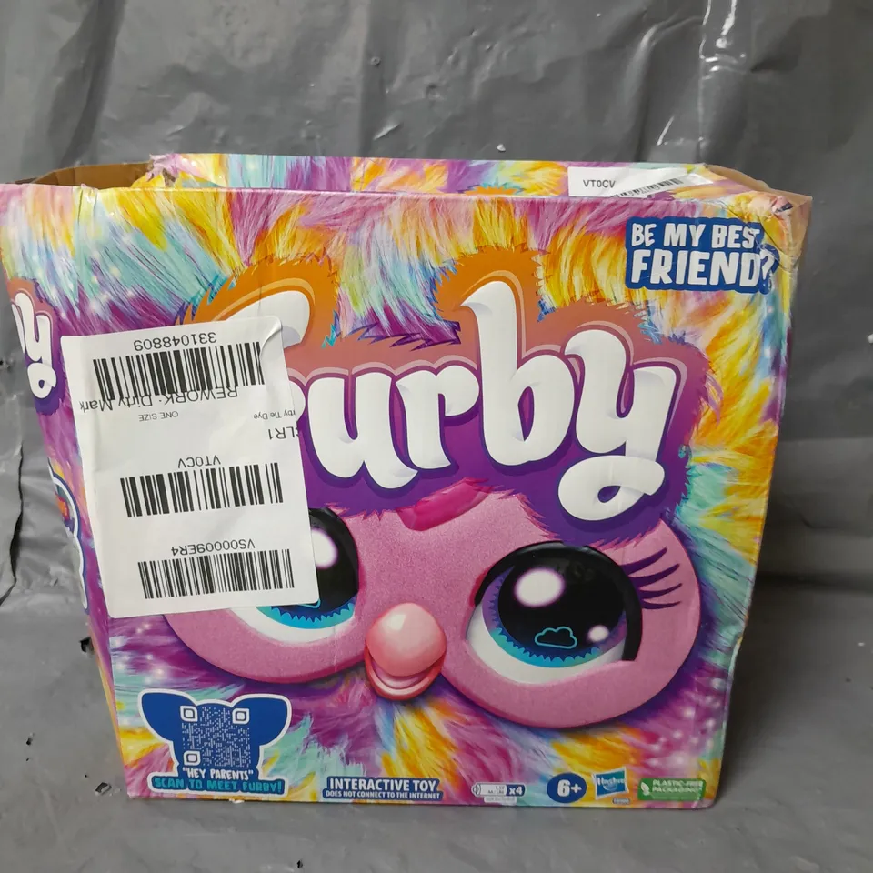 TIE DYE PURPLE FURBY TOY