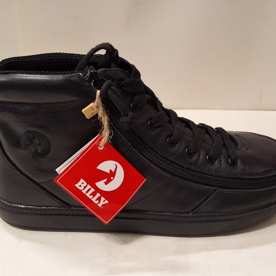 UK 6 BILLY CLASSIC DIR II HIGH KIDS' BOOTS – BLACK LEATHER