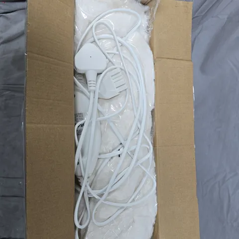 COZEE HOME LUXURY RUCHED FAUX FUR AND VELVET SOFT HEATED THROW