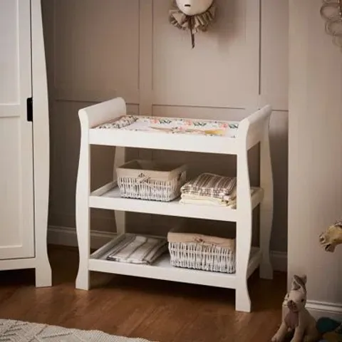 BOXED OBABY STAMFORD OPEN CHANGING UNIT - WHITE (1 BOX)