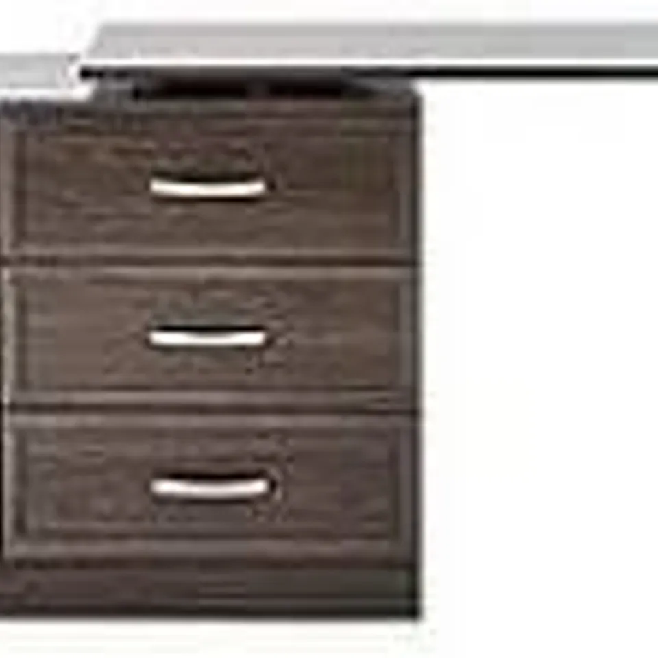 BOXED GRADE 1 CAMBERLEY PULL OUT DESK DARK OAK