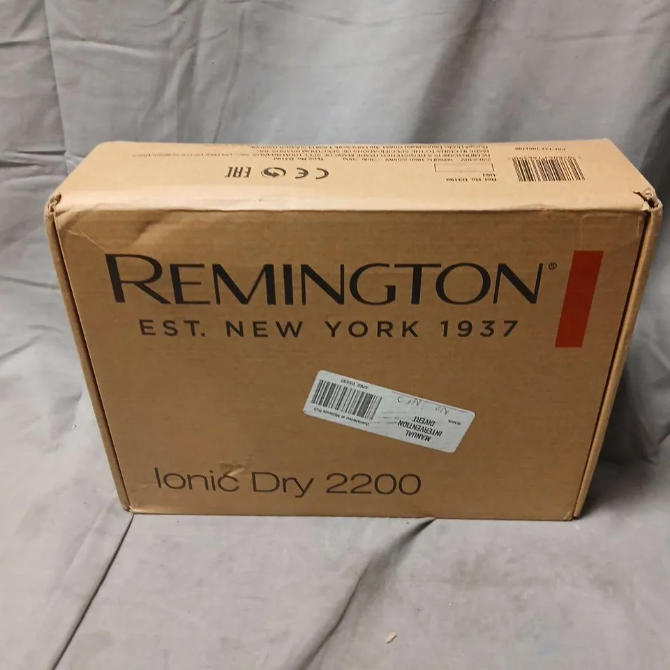REMINGTON IONIC DRY 2200 HAIR DRYER WITH DIFFUSER – BOXED