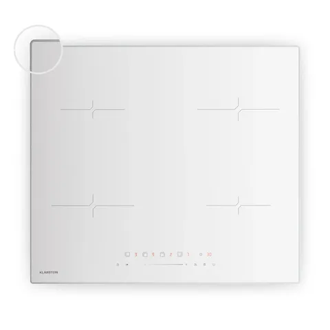 KLARSTEIN VELAIRE 60CM 4 RING INDUCTION HOB WHITE
