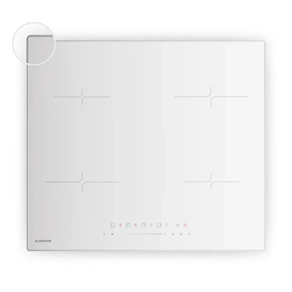 KLARSTEIN VELAIRE 60CM 4 RING INDUCTION HOB WHITE
