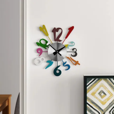 BOXED METAL WALL CLOCK