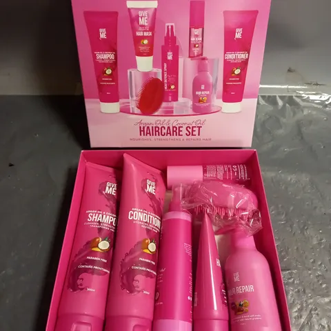 BOXED GIVE ME ARGAN OIL & COCONUT OIL HAIRCARE SET