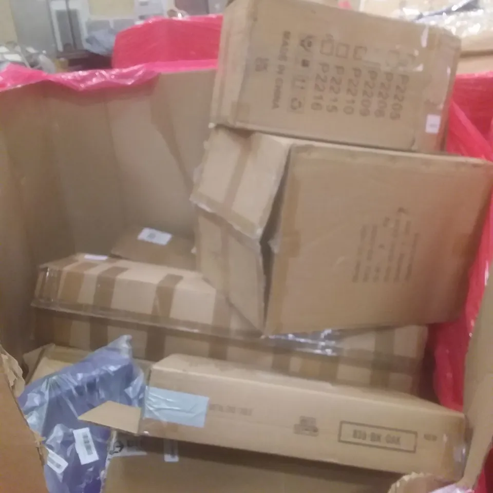 PALLET OF ASSORTED HOUSEHOLD PRODUCTS AND ITEMS, INCLUDING; LEGO, TURNTABLE SYSTEM, MERCEDES-AMG F1 RC CAR, CONVECTION HEATER, DRYWALL SANDER ETC