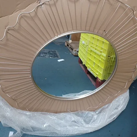 K BY KELLY HOPPEN METAL FRAMED MIRROR - COLLECTION ONLY