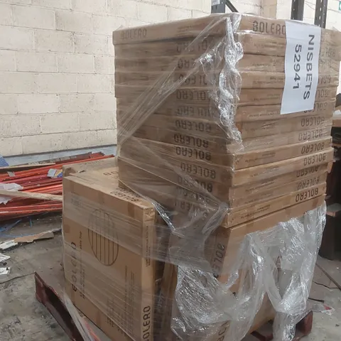 PALLET CONTAINING A VERY LARGE QUANTITY OF BOLERO ALUMINIUM TABLE TOPS 
