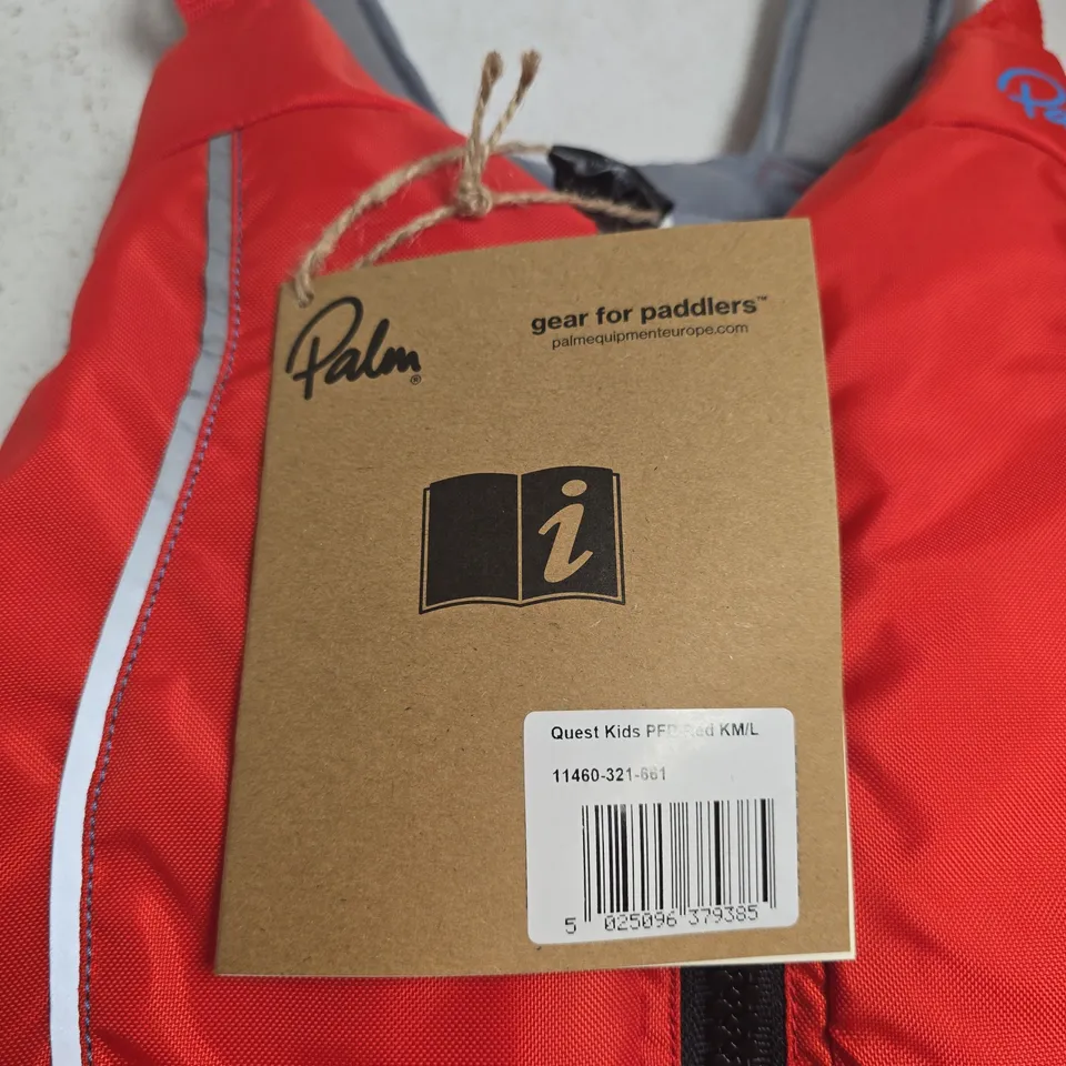 PALM QUEST KIDS PFD RED – CHILD PERSONAL FLOTATION DEVICE