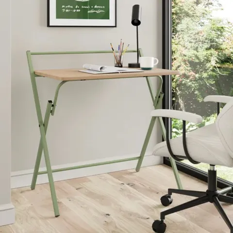 BOXED EVELYN FOLDING DESK - GREEN (1 BOX)