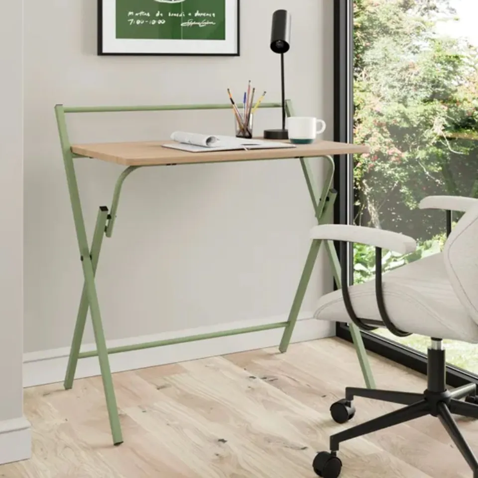 BOXED EVELYN FOLDING DESK - GREEN (1 BOX)