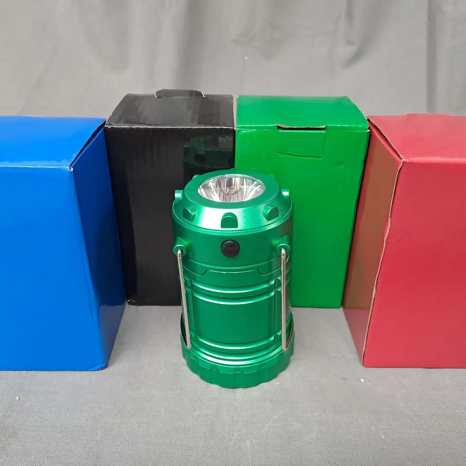 SECUREBRITE SET OF 4 MINI POP-UP LANTERNS WITH SPOTLIGHT