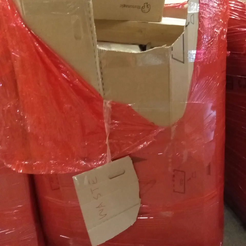 PALLET OF ASSORTED HOUSEHOLD GOODS AND PRODUCTS TO INCLUDE;MUSHROOM GROW BOX, KEYBOARD TRAY,TV