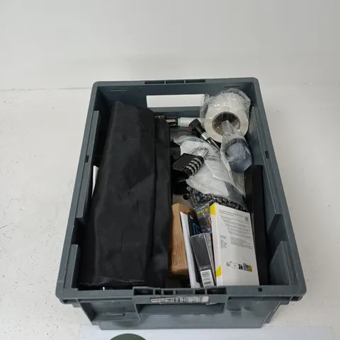 TOTE OF APPROXIMATELY 15 ASSORTED ITEMS TO INCLUDE: BRAKE BLEED KIT 