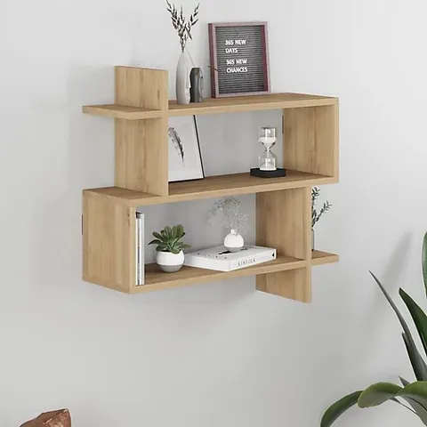 BOXED PARALEL BOOKCASE - SAPPHIRE OAK