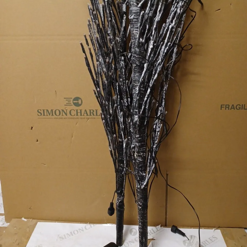 WERCHRISTMAS PRE-LIT CHRISTMAS SNOW FLOCKED TWIG TREE