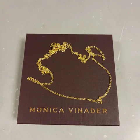 MONICA VINADER GOLD CHAIN LINK NECKLACE
