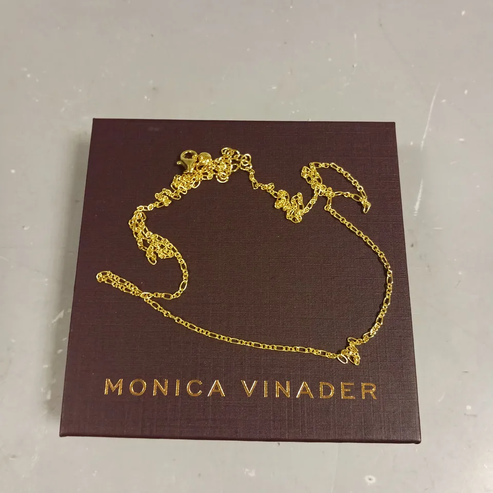 MONICA VINADER GOLD CHAIN LINK NECKLACE 