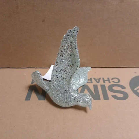 BOX OF APPROXIMATELY 10 GISELA GRAHAM ACRYLIC GLITTER BIRD CHRISTMAS TREE DECORATIONS