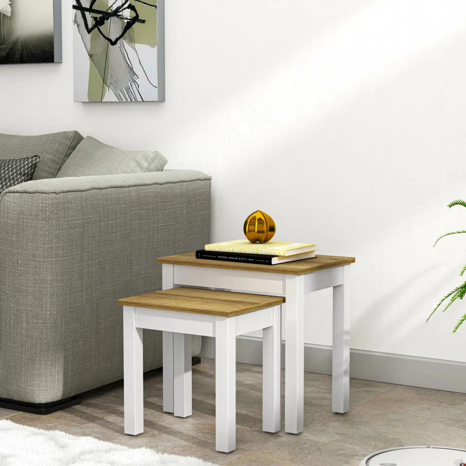 BOXED GIZMO 2 PIECE NEST OF TABLES (1 BOX)
