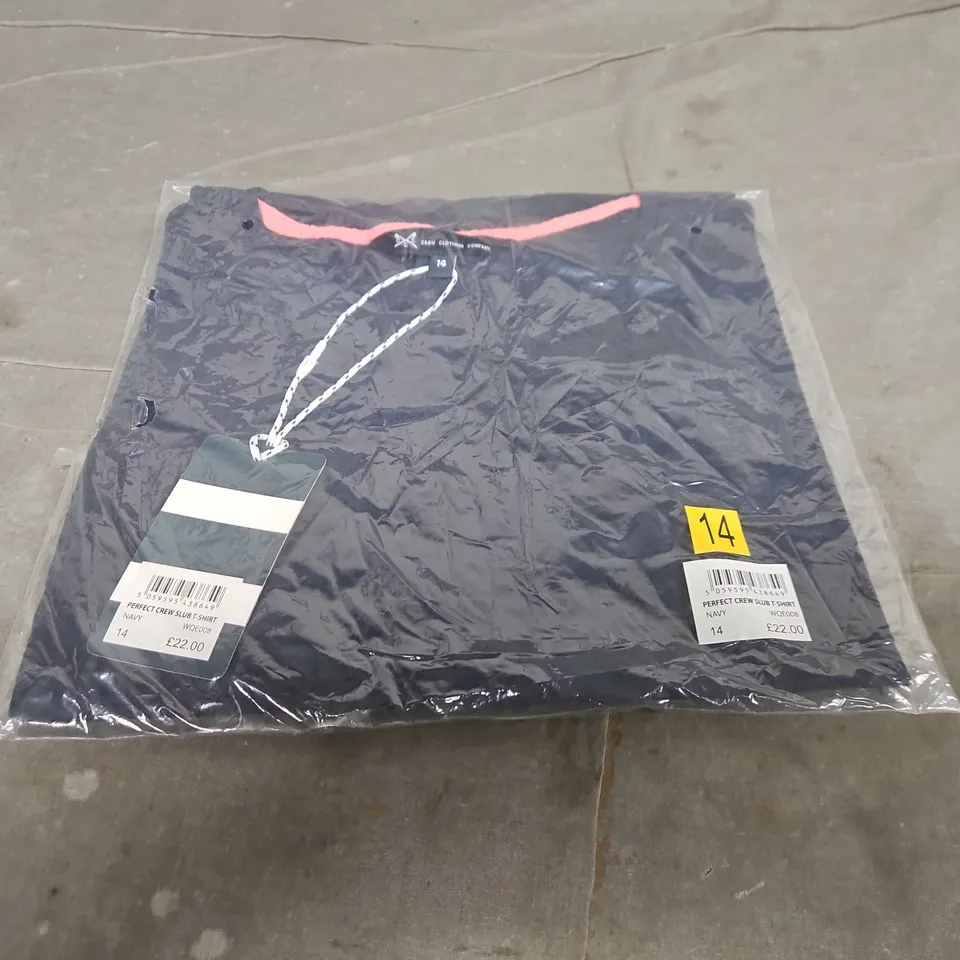 BAGGED CREW CLOTHING COMPANY PERFECT CREW SLUB TEE - SIZE 14