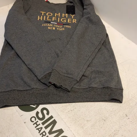 TOMMY HILFIGER MENS SWEATSHIRT – GREY, XXL
