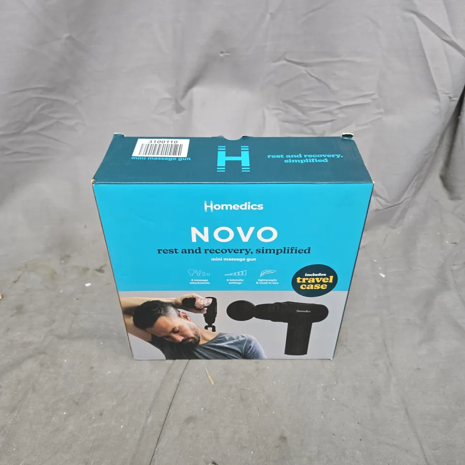 BOXED HOMEDICS NOVO MINI MASSAGE GUN