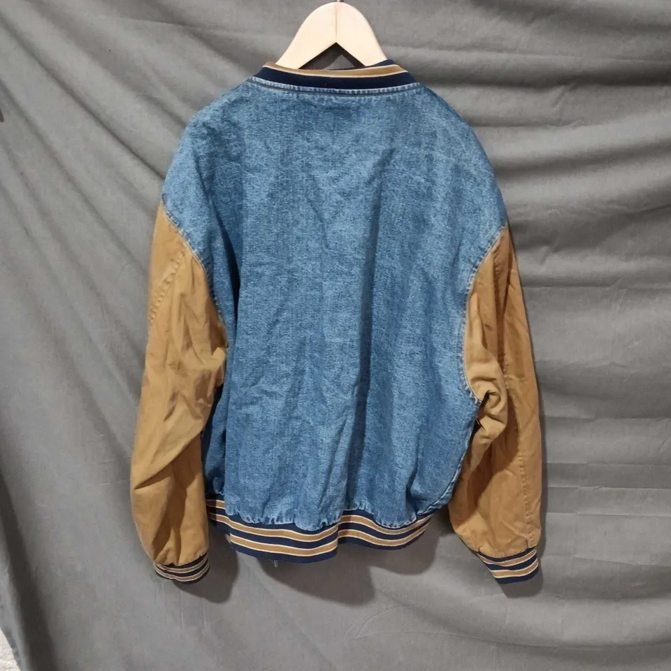 PORT AUTHORITY LOS ANGELES RAMS DENIM VARSITY JACKET – XL