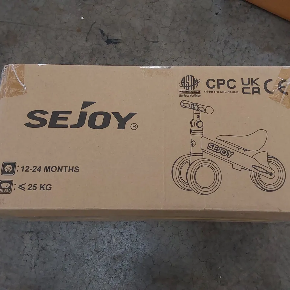 BOXED TODDLER RIDE-ON TOY WALKING BALANCE BIKE (1 BOX)