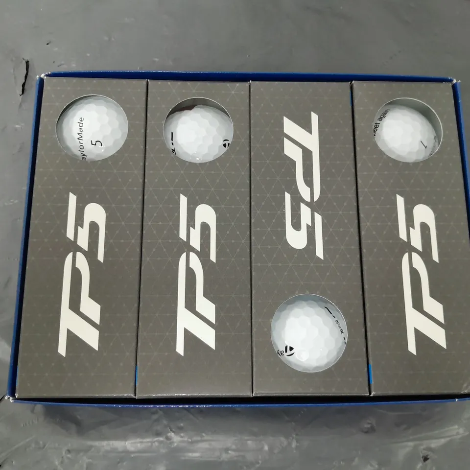 BOXED TAYLORMADE TP5 GOLF BALLS (QTY:12)