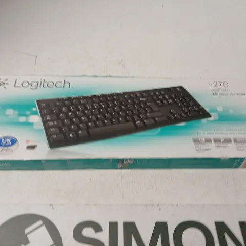 LOGITECH WIRELESS KEYBOARD K270 – BOXED